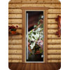 Дверь для сауны DoorWood (Дорвуд) 80x200 Престиж Фотопечать A008 правая