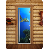 Дверь для сауны DoorWood (Дорвуд) 80x200 Престиж Фотопечать A086 правая