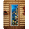 Дверь для сауны DoorWood (Дорвуд) 80x200 Престиж Фотопечать A087 правая