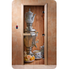 Дверь для сауны DoorWood (Дорвуд) 70x210 Фотопечать A074 правая, коробка ольха