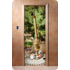 Дверь для сауны DoorWood (Дорвуд) 70x210 Фотопечать A078 правая, коробка ольха