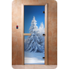 Дверь для сауны DoorWood (Дорвуд) 70x210 Фотопечать A079 правая, коробка ольха