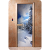 Дверь для сауны DoorWood (Дорвуд) 70x210 Фотопечать A081 левая, коробка ольха