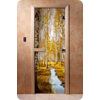 Дверь для сауны DoorWood (Дорвуд) 70x210 Фотопечать A082 левая, коробка ольха