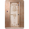 Дверь для сауны DoorWood (Дорвуд) 60x190 Основная серия Египет (сатин) левая
