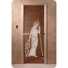 Дверь для сауны DoorWood (Дорвуд) 70x170 Основная серия Рим (бронза) левая