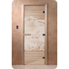 Дверь для сауны DoorWood (Дорвуд) 70x170 Основная серия Япония (сатин) левая