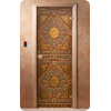 Дверь для сауны DoorWood (Дорвуд) 70x190 Классика Фотопечать A022, левая, коробка хвоя