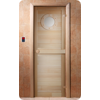 Дверь для сауны DoorWood (Дорвуд) 70x190 Классика Фотопечать A023, правая, коробка хвоя
