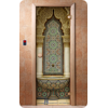 Дверь для сауны DoorWood (Дорвуд) 70x190 Классика Фотопечать A025, правая, коробка хвоя