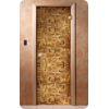 Дверь для сауны DoorWood (Дорвуд) 70x190 Классика Фотопечать A054, левая, коробка хвоя