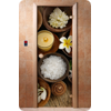 Дверь для сауны DoorWood (Дорвуд) 70x190 Классика Фотопечать A058, правая, коробка хвоя
