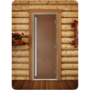Дверь для сауны DoorWood (Дорвуд) 70x210 Престиж левая (бронза матовая)