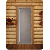 Дверь для сауны DoorWood (Дорвуд) 70x210 Престиж левая (сатин)