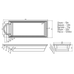    Ocean standart  1038 10x3.85x1.5  : 