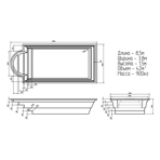    Ocean standart  8538 8.5x3.85x1.5  : 