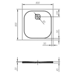    Kolpa Pandora Tray Q 9090 ,  , 