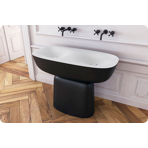    Kolpa Milo Basin Double, black/white