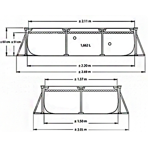    INTEX Rectangular Frame 28270/58983, 22015060 